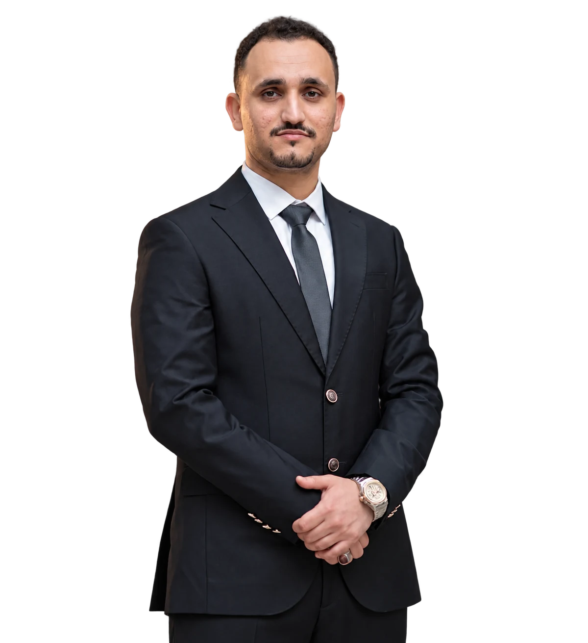 Zaidaddin wearing a formal suit